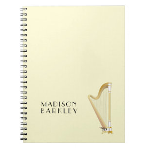 Harp Musician Music Teacher Notebook