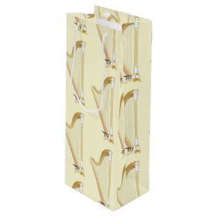 Harp Musician Music Teacher Wine Gift Bag