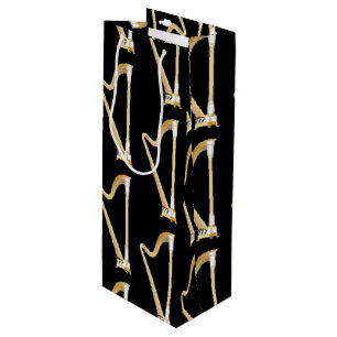 Harp Musician Music Teacher Wine Gift Bag