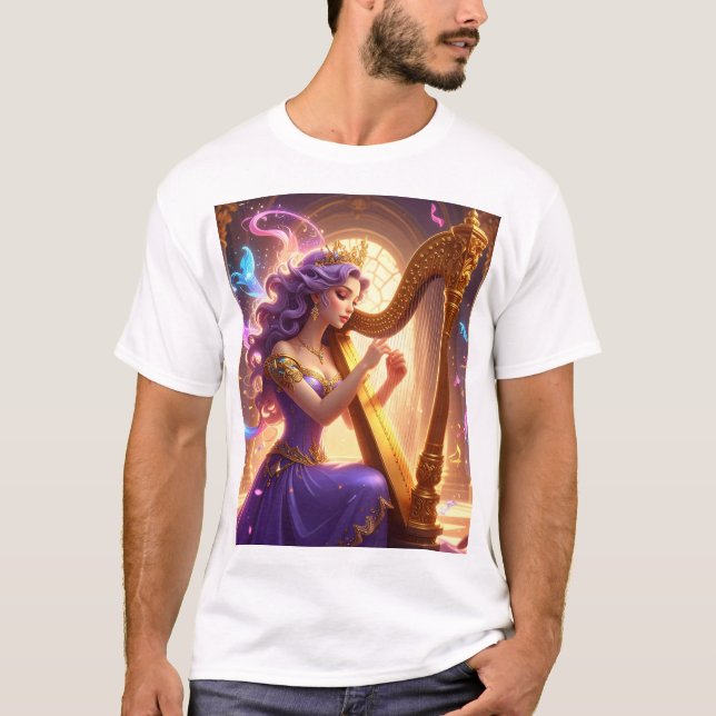 Harp of the Enchanted Queen T-Shirt (Front)