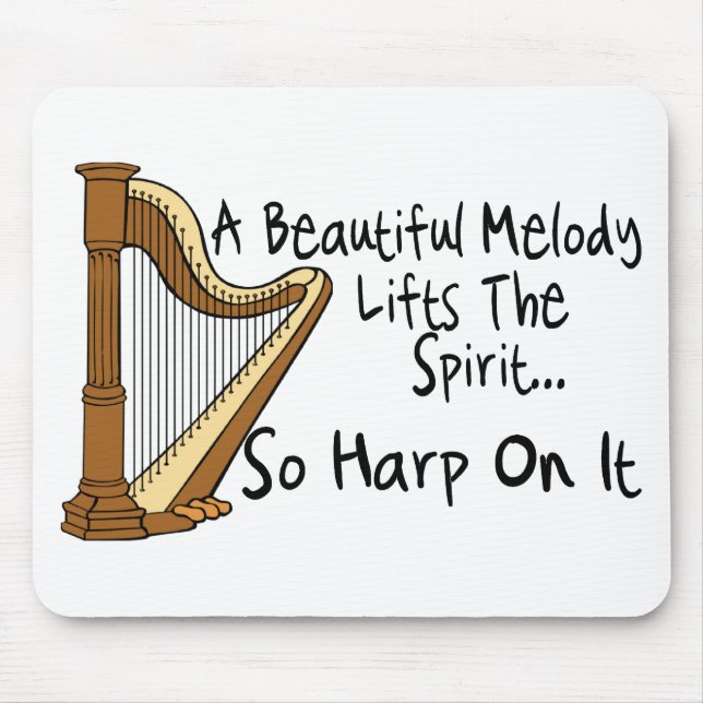 Harp On It Mouse Mat (Front)