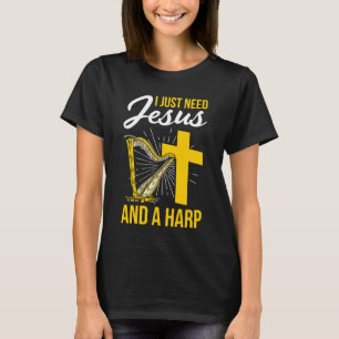 Harp Player For Harp Girl Harpist Orchestra Musici T-Shirt
