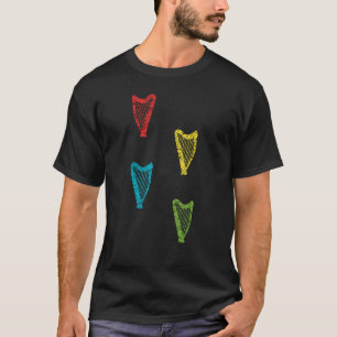Harp Player For Harp Orchestra Musical Harpist 2 T-Shirt