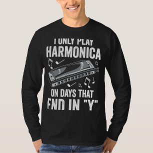 Harp Player Only Plays Harmonica T-Shirt
