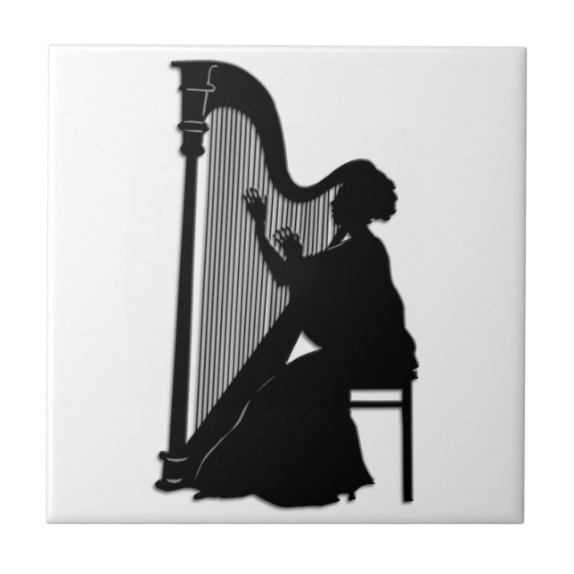 Harp Player Tile (Front)