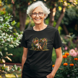 Harp Playing Garden Gnome T-Shirt