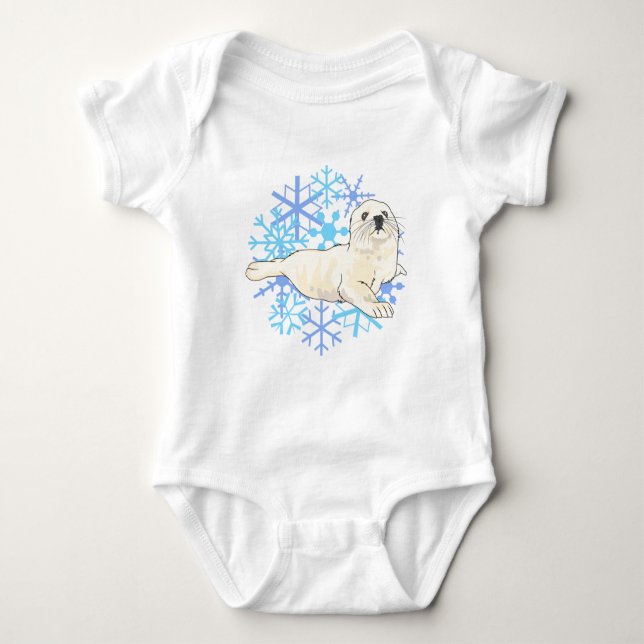 Harp Seal Baby Bodysuit (Front)