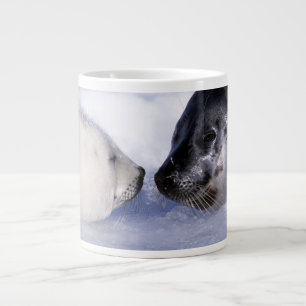 Harp Seal Mother with Pup Large Coffee Mug
