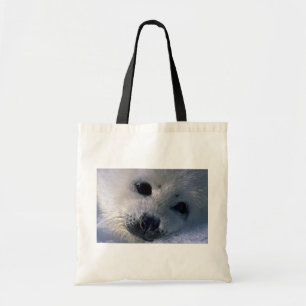 Harp seal pup tote bag