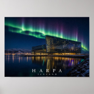 Harpa Concert Hall Reykjavík Iceland A4 Poster