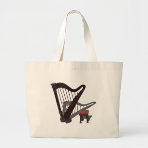 HarpAndBench121210 Large Tote Bag