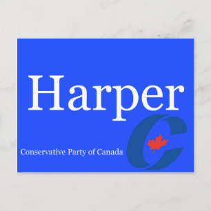 Harper Conservative Party of Canada Logo Invitation Postcard