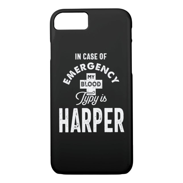 Harper Personalised Name Birthday Gift Case-Mate iPhone Case (Back)