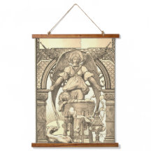 Harper's Bazaar Christmas 1889 Vintage Tapestry 