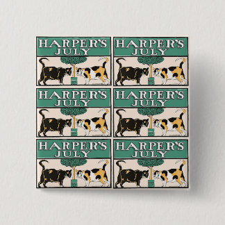 Harper's Cats 15 Cm Square Badge