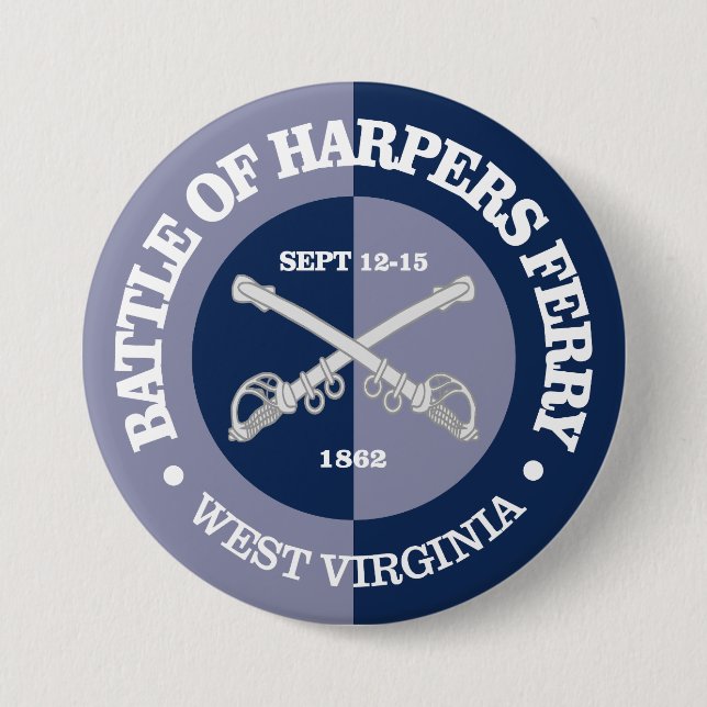Harpers Ferry (B&G) 7.5 Cm Round Badge (Front)