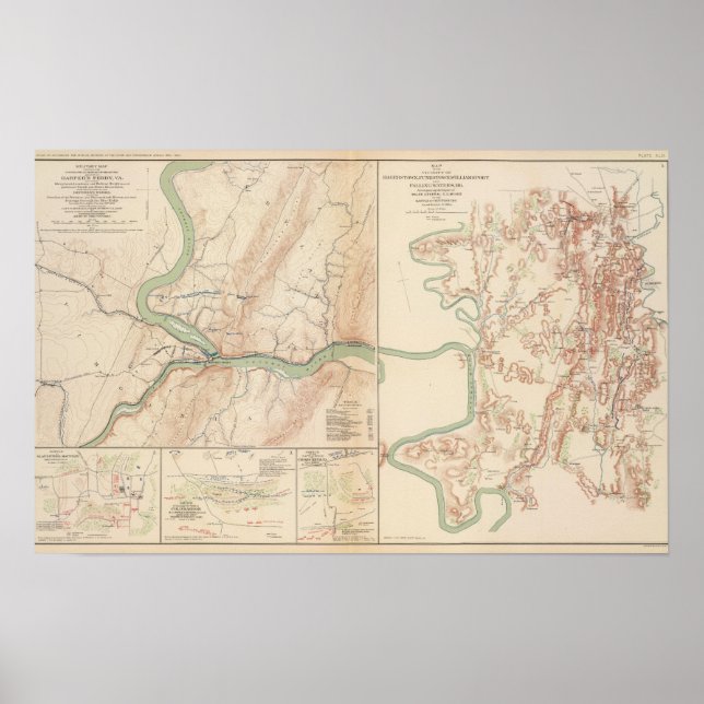 Harper's Ferry, Hagerstown, Funkstown Poster (Front)