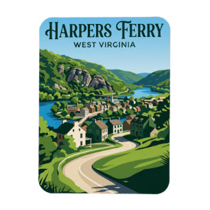 Harpers Ferry USA Magnet