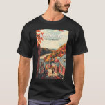Harpers Ferry West Virginia Travel Art Vintage T-Shirt<br><div class="desc">Harpers Ferry retro vector travel design. Harpers Ferry is a town in West Virginia. Paths wind through Harpers Ferry National Historical Park,  which has 19th-century buildings.</div>