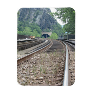 Harpers Ferry WV Railroad Tracks Magnet