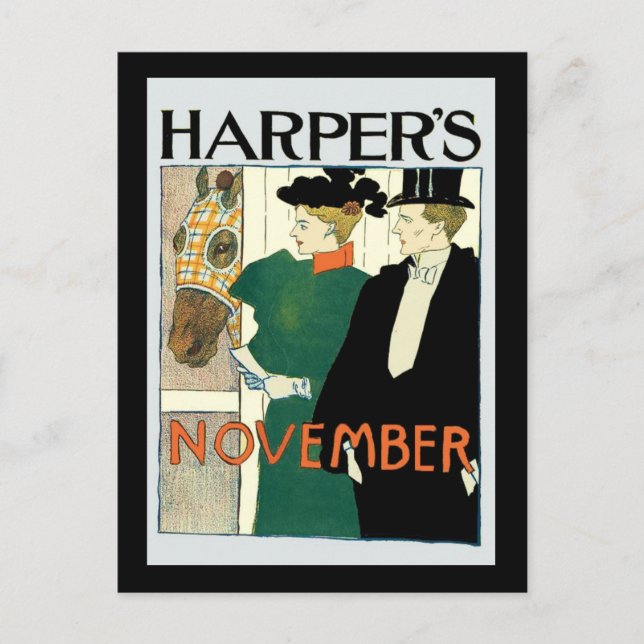 Harper's June Horse for Sale Postcard (Front)