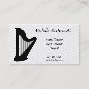 Harpist Business Card