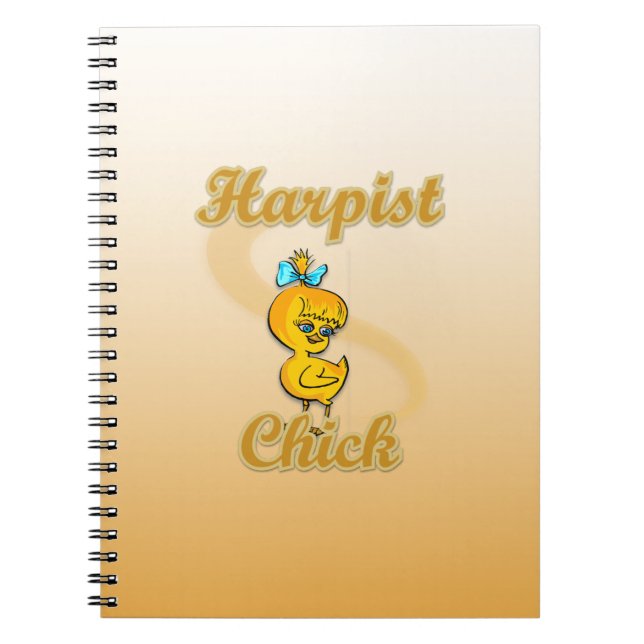 Harpist Chick Notebook (Front)