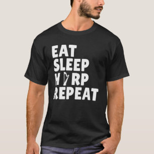 Harpist Eat Sleep Harp Repeat Harp Player T-Shirt