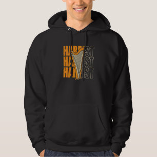 Harpist Konghou Pedal Harp Harpist Harp Player Hoodie