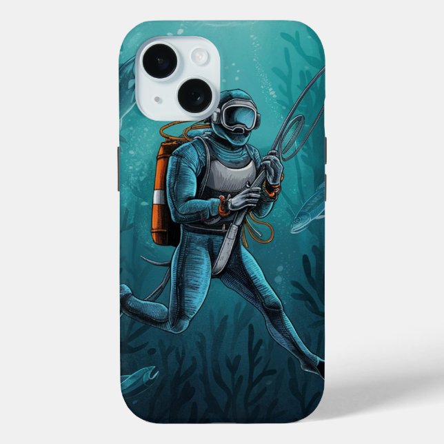 Harpoon Diver  Case-Mate iPhone Case (Back)