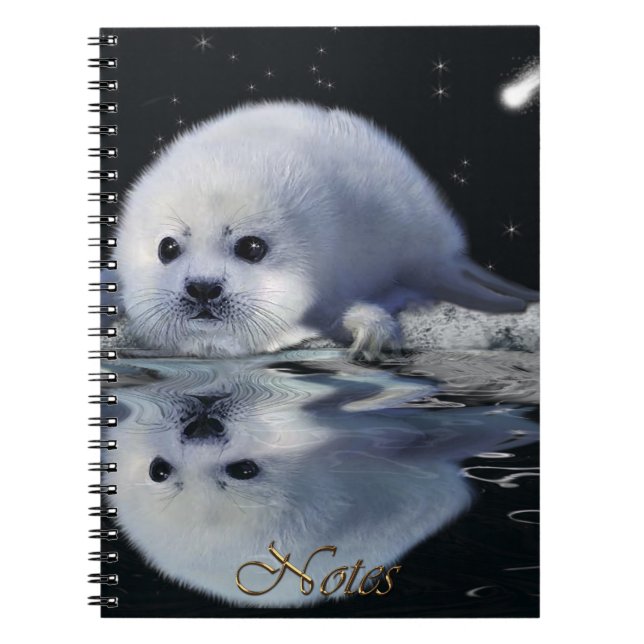 Harpseal, Aurora & Ice Floe Wildlife Notebook (Front)