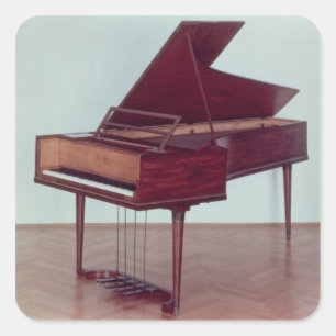 Harpsichord belonging to Ludwig van Beethoven Square Sticker