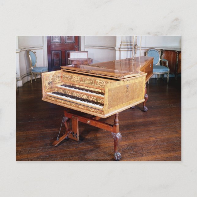 Harpsichord, by Jacob Kirckman, English, 1766 Postcard (Front)