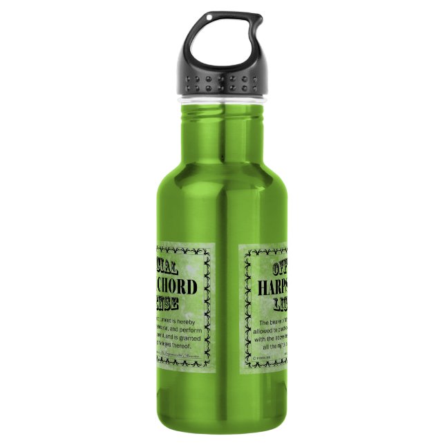 Harpsichord License 532 Ml Water Bottle (Front)