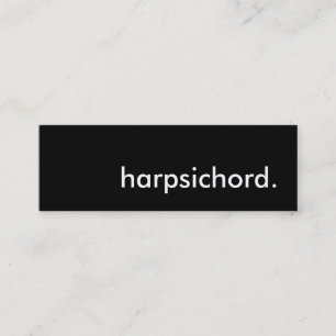harpsichord. mini business card