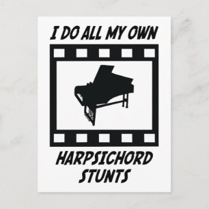 Harpsichord Stunts Postcard