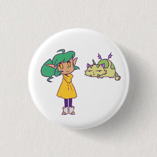 Harpy and Pumpkin 3 Cm Round Badge