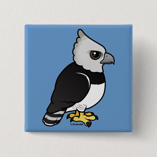 Harpy Eagle 15 Cm Square Badge (Front)