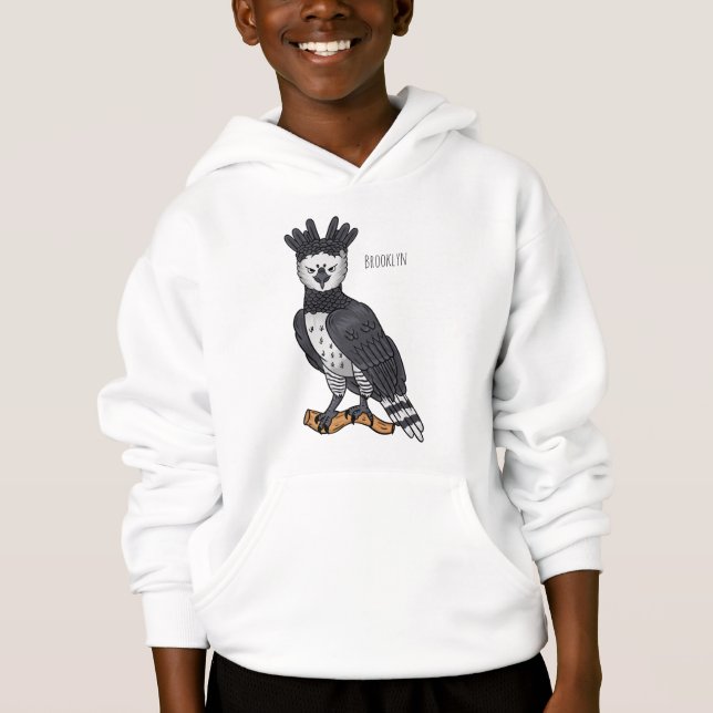 Harpy eagle cartoon illustration (Front)