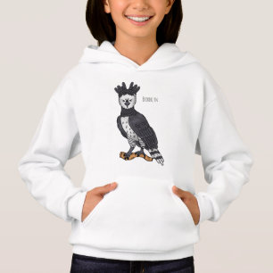 Harpy eagle cartoon illustration