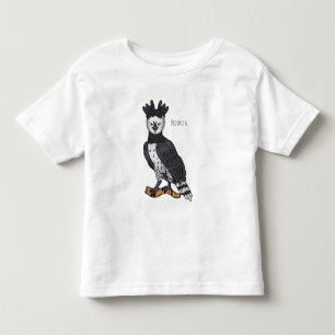 Harpy eagle cartoon illustration toddler T-Shirt