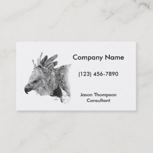 Harpy Eagle Drawing Business Card