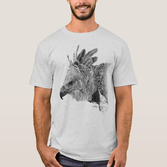 Harpy Eagle Drawing T-Shirt (Front)