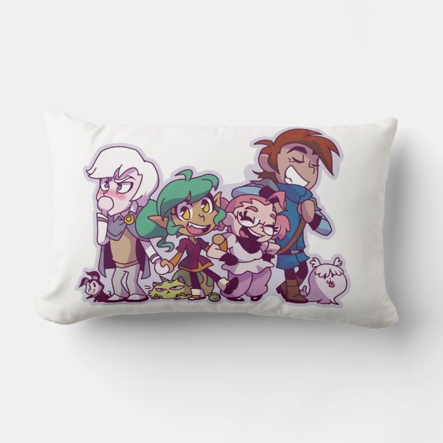 Harpy Gee Friends and Pets! Lumbar Cushion (Front)