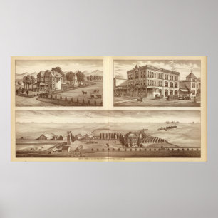 Harrell ranches, bank, Visalia, Cal Poster