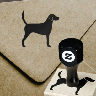 Harrier Dog Breed Silhouette Rubber Stamp