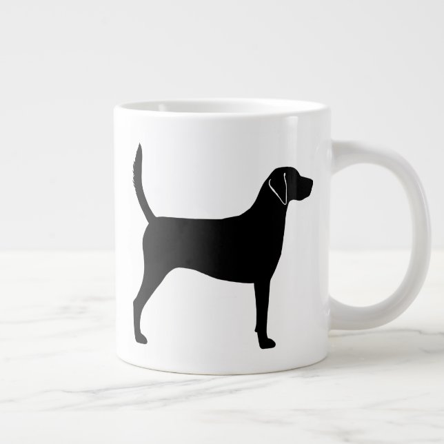 Harrier Dog Breed Silhouettes Large Coffee Mug (Right)