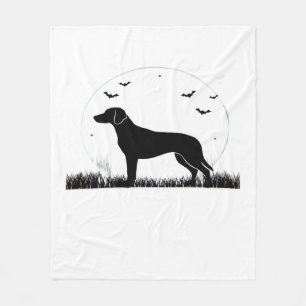 Harrier Dog � Halloween Moon Silhouette Classic T- Fleece Blanket
