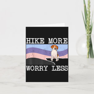 Harrier hike more worry less graphic hiking card