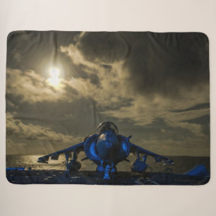 HARRIER in the MOONLIGHT Sherpa Blanket